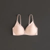 Pink underbra without underwire, comfortable gathering underwear for women, pure cotton, breathable, seamless, adjustable type details Picture